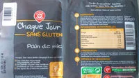 Mängden socker i Pain de mie nature sans gluten