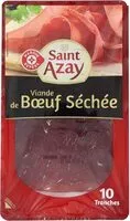 Mängden socker i Viande de bœuf séchée x 10 tranches