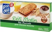 Mängden socker i Déli matin Fourrés chocolat/noisette