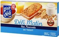 Mängden socker i Biscuits fourrés petit déjeuner Déli-Matin au yaourt