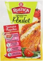 Mängden socker i Sachet cuisson poulet paprika et tomate