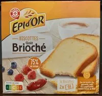 Mängden socker i Biscottes goût brioché x 36