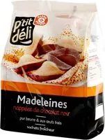 Mängden socker i Madeleines nappées au chocolat noir