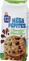 Mängden socker i Cookies méga pépites de chocolat et noisettes