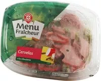 Mängden socker i Salade cervelas Menu fraîcheur
