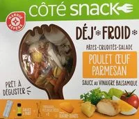 Mängden socker i Salade poulet crudités parmesan - coffret