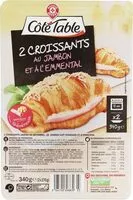 Mängden socker i Croissants au jambon et à l'emmental x 2