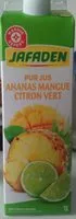 Mängden socker i Pur jus ananas mangue et citron vert