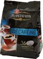 Mängden socker i Café dosettes Plantation Décaféiné 100% arabica x36