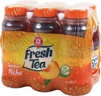 Mängden socker i Boisson au thé pêche - 6 x 25 cl UNITÉ