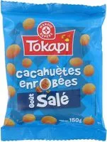 Mängden socker i Cacahuetes enrobées goût salé