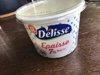 Mängden socker i Délisse Épaisse 7%