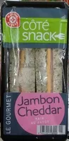 Mängden socker i Sandwich Club Gourmet jambon cheddar