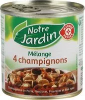Mängden socker i Mélange 4 champignons