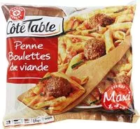 Mängden socker i Poêlée penne, boulettes de viande