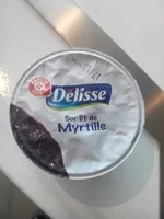 Mängden socker i Encas riche en protéines sur lit de myrtille