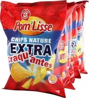 Mängden socker i Chips ondulées nature extra craquantes