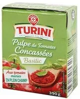 Mängden socker i Pulpe de tomates concassées au basilic