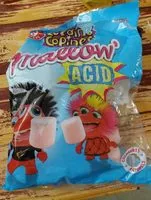Mängden socker i Marshmallows acid goût fraise