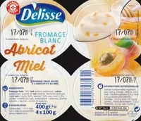 Mängden socker i Fromage frais abricot et miel