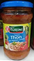 Mängden socker i Sauce tomate au thon et légumes cuisinés