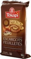 Mängden socker i Escargots feuilletés aux oignons confits