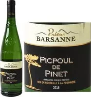 Mängden socker i Picpoul de Pinet A.O.C. 2017