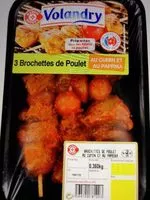 Mängden socker i 3 brochettes de poulet au cumin et paprika