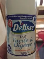 Mängden socker i Lait facile à digérer