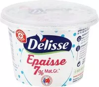 Mängden socker i Crème épaisse