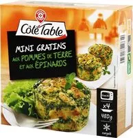 Mängden socker i Mini gratins aux pommes de terre et aux épinards x 4