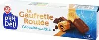 Mängden socker i Gaufrette roulée nappée de chocolat au lait