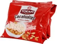 Mängden socker i Cacahuètes grillées et salées