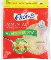 Mängden socker i Emmental français rapé -30% de sel réduit