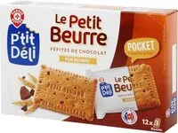 Mängden socker i Petits beurres pépites de chocolat - format pocket