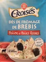 Mängden socker i Dés de Fromage de brebis Poivre et Baies roses