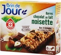 Mängden socker i Barres céréales chocolat au lait noisette x 6