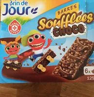 Mängden socker i Barres céréales soufflées chocolat x 6