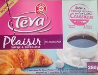 Mängden socker i Sucre et sucralose en morceaux