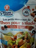 Mängden socker i Préparation salade aux morceaux de thon tomate et olives