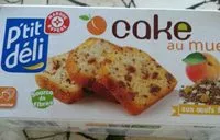 Mängden socker i Cake au muesli et abricot