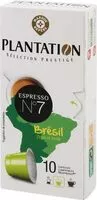 Mängden socker i Capsules de café origine Brésil x 10