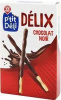 Mängden socker i Biscuits batonnets P'tit Déli Chocolat noir