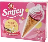 Mängden socker i Cônes à l'italienne vanille saveur fraise x 4