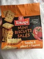 Mängden socker i Biscuits salés à la tomate, à l'origan et au piment