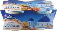 Mängden socker i Yaourt à la grecque sur lit de passion et pêche