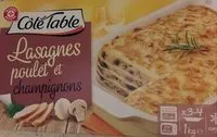 Mängden socker i Lasagnes de poulet et champignons surgelées