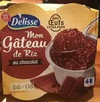 Mängden socker i Gâteau de riz au chocolat