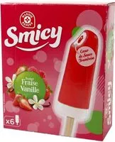 Mängden socker i Bâtonnets vanille fraise coeur de sauce framboise x 6