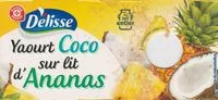Mängden socker i Yaourts gourmands au lait entier coco sur lit d'ananas